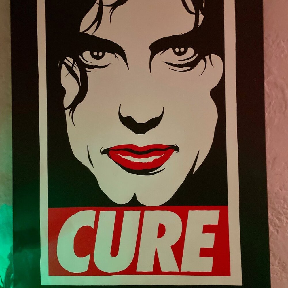 THE CURE ROBERT SMITH BILLY BUTCHER CANVAS
